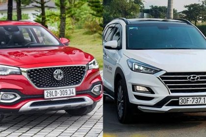 So sánh giá bán MG HS 2021 và Hyundai Tucson 2021